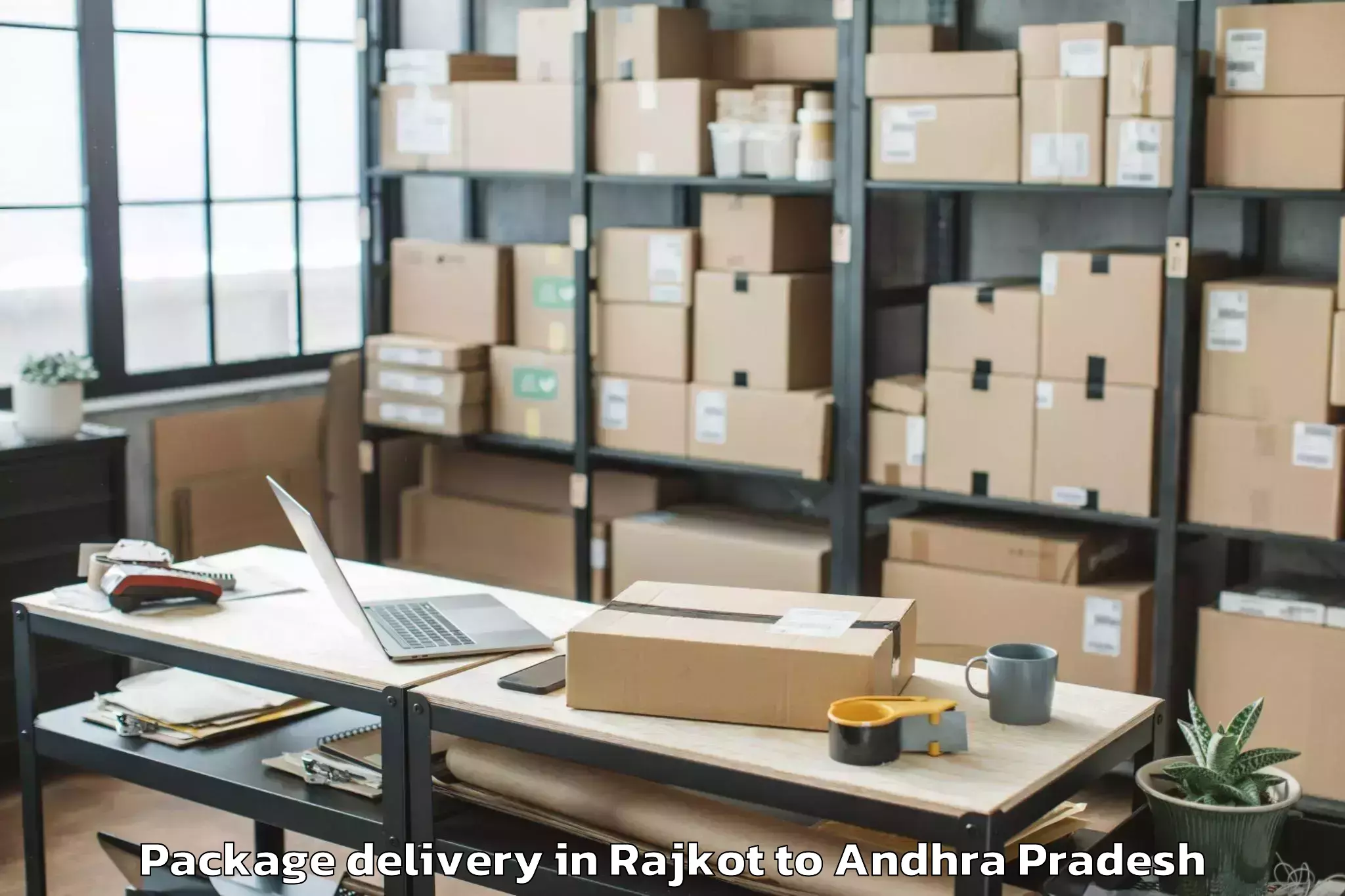 Easy Rajkot to Rajahmundry Package Delivery Booking